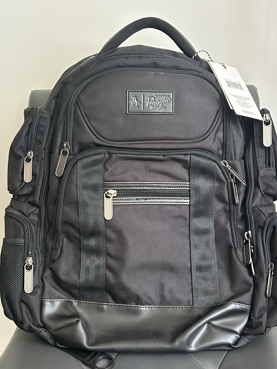Penguin Black Ballistic Backpack - New with Tags! thumbnail
