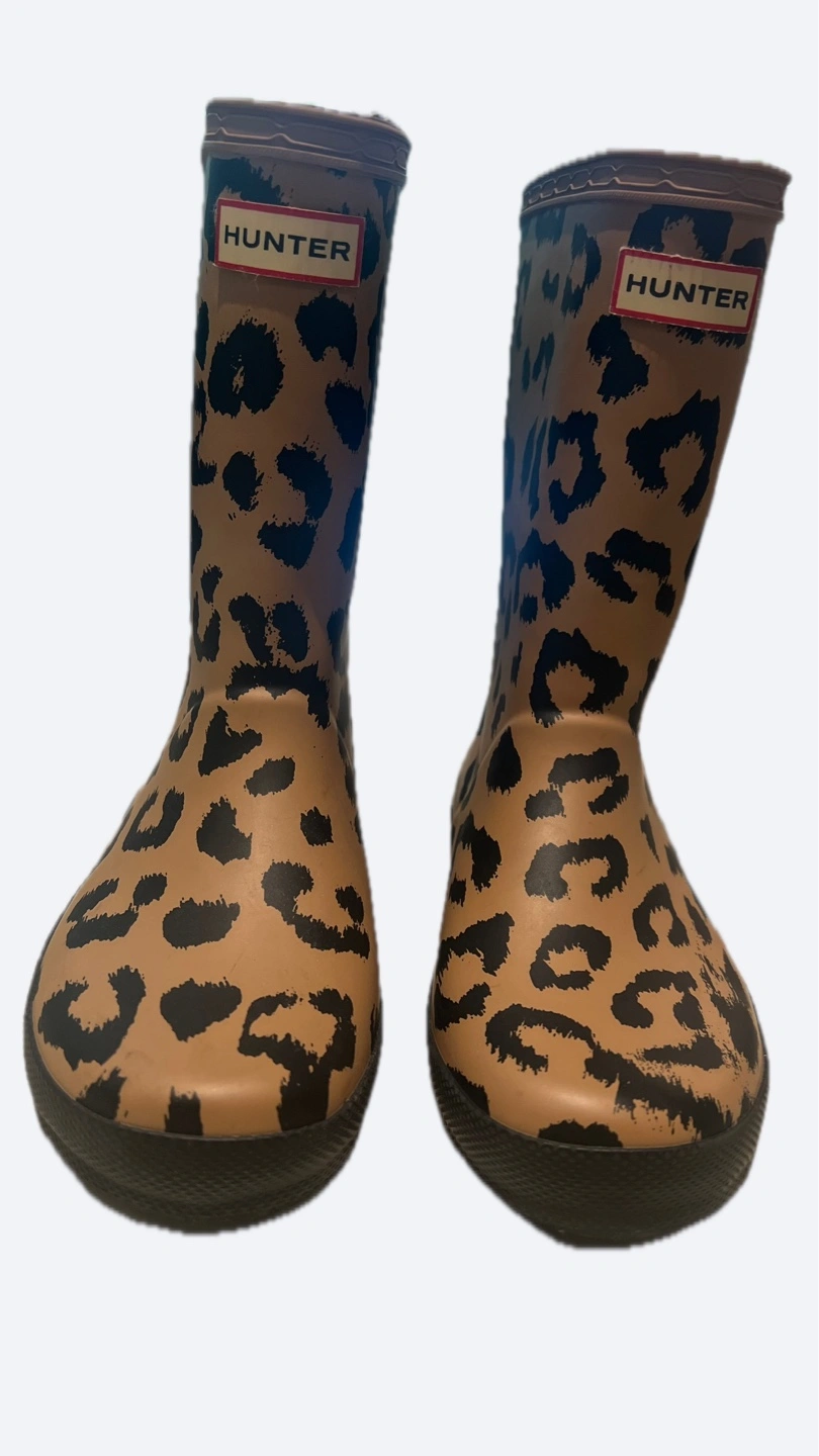 Kids Leopard Hunter Animal Print Boots Hunter Kids Leopard Print