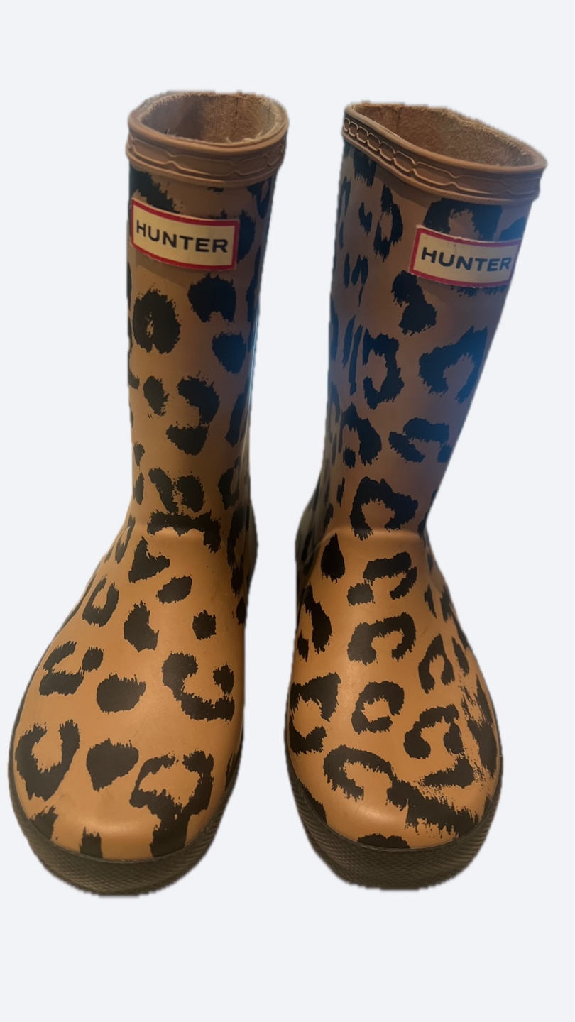 Hunter Kids Leopard Print Rain Boots - Size 29 eu - photo 2