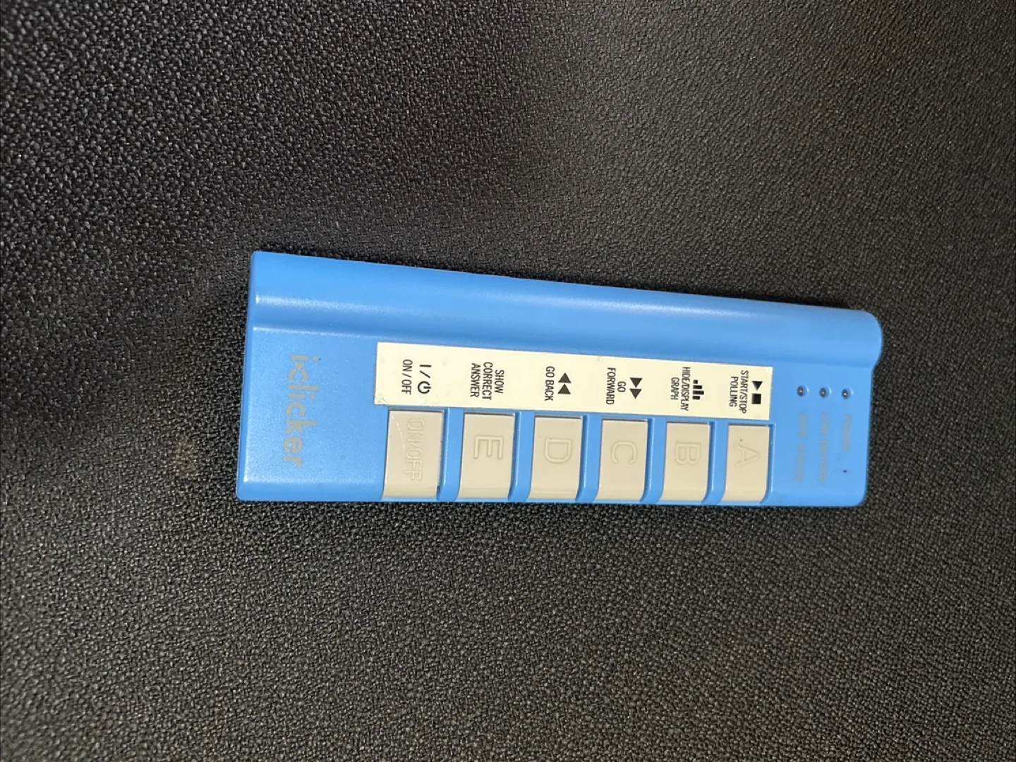 i-clicker Student Response Remote image indicator(2)