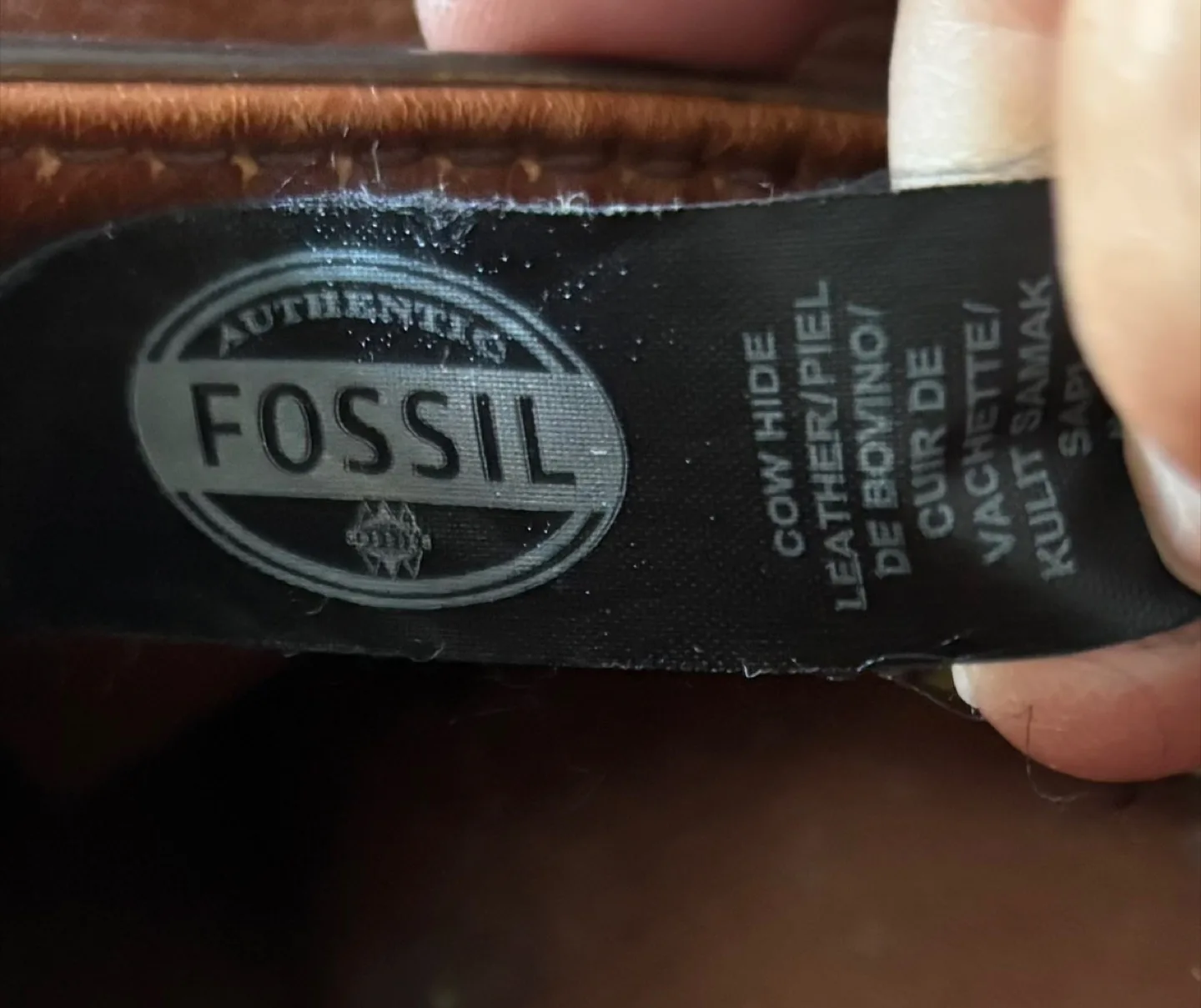 Fossil Brown Leather Handbag image indicator(10)