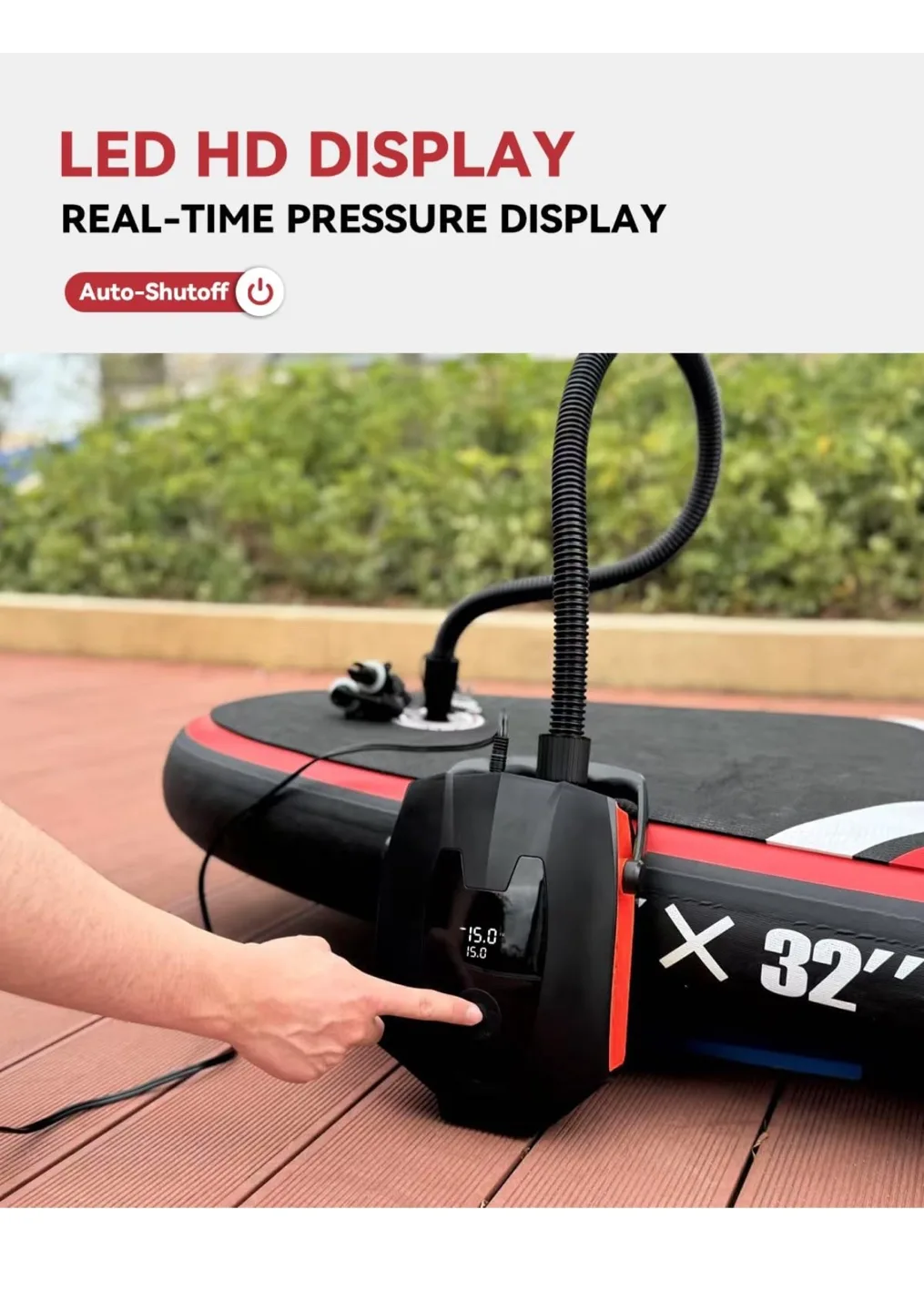 ZFOX 50PSI Paddle Board Pump - Dual Motor SUP Pump image indicator(4)