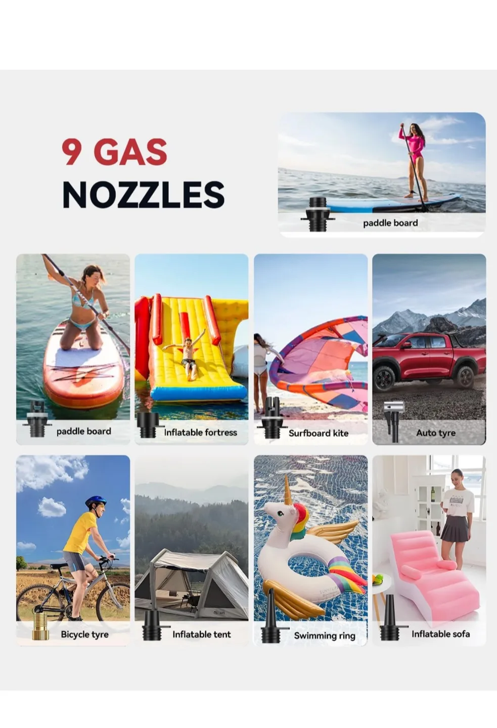 ZFOX 50PSI Paddle Board Pump - Dual Motor SUP Pump image indicator(9)