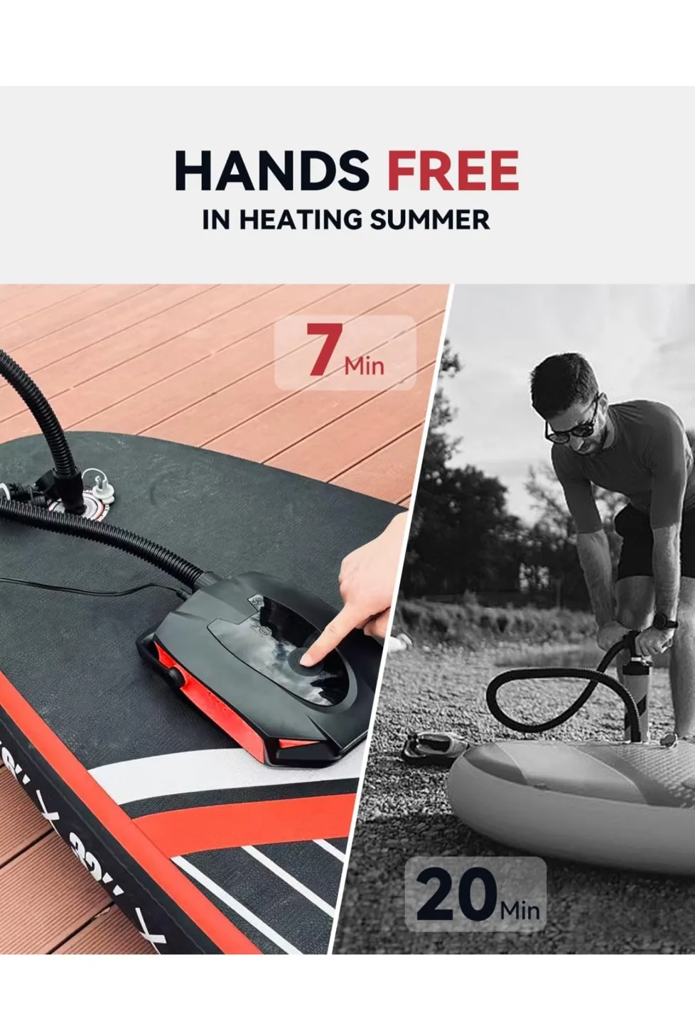 ZFOX 50PSI Paddle Board Pump - Dual Motor SUP Pump image indicator(8)