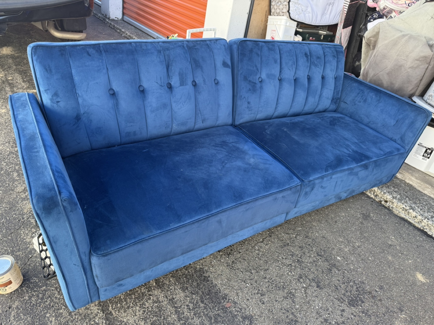 Blue Velvet Sofa - photo 3