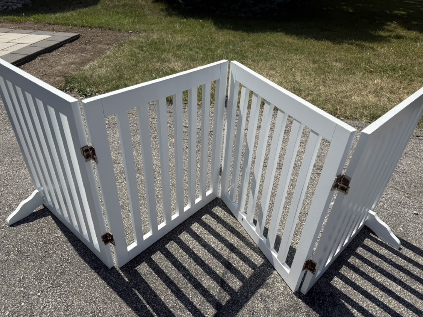 White Wooden Pet Gate