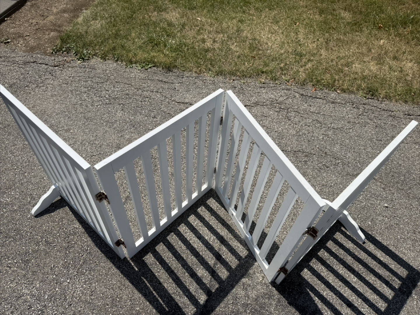 White Wooden Pet Gate - photo 2