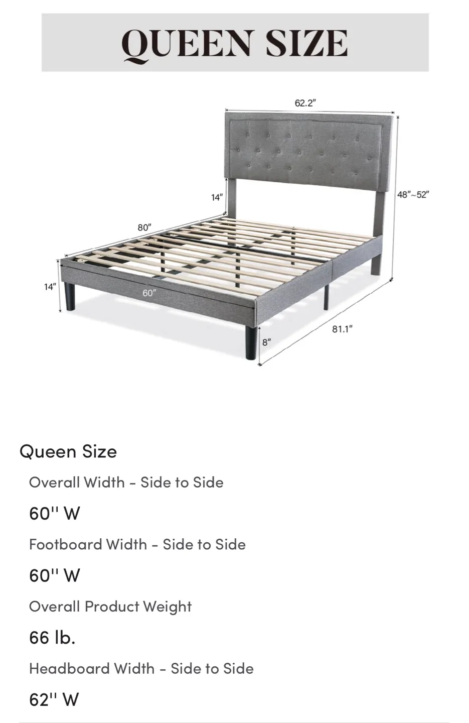 Queen Size Bed - Black image indicator(4)