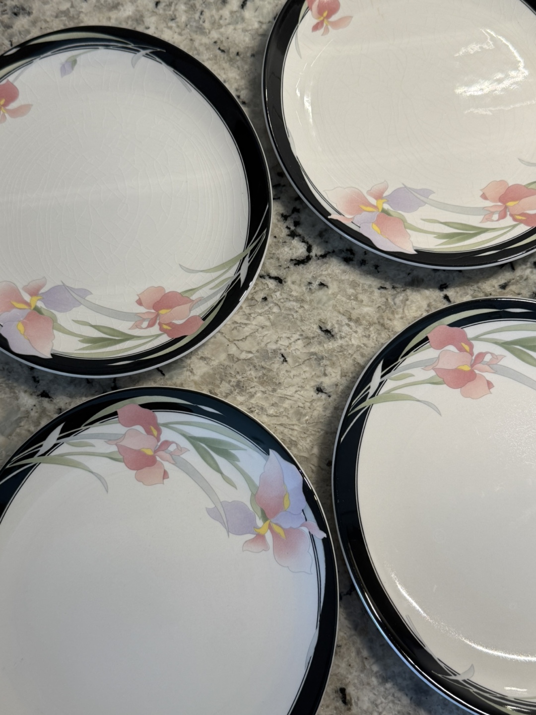Sango Quadrille Plates (Set of 4)