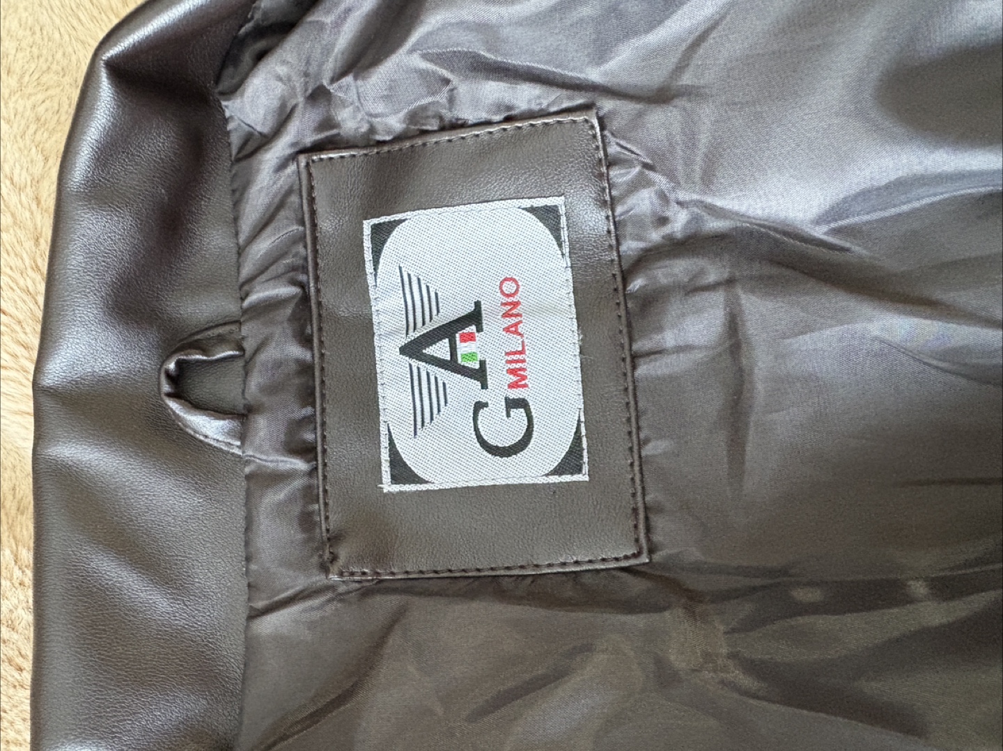 GA Milano Brown Leather Blazer - photo 5