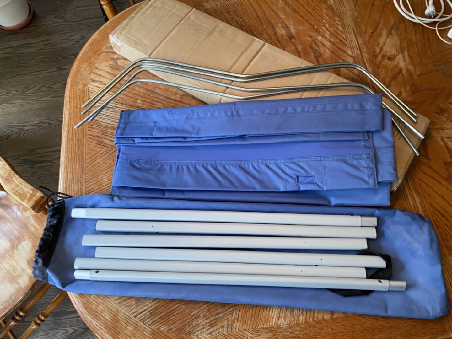 Two (2)Lightweight Sleeping and Camping Cots - Steel Blue - photo 3