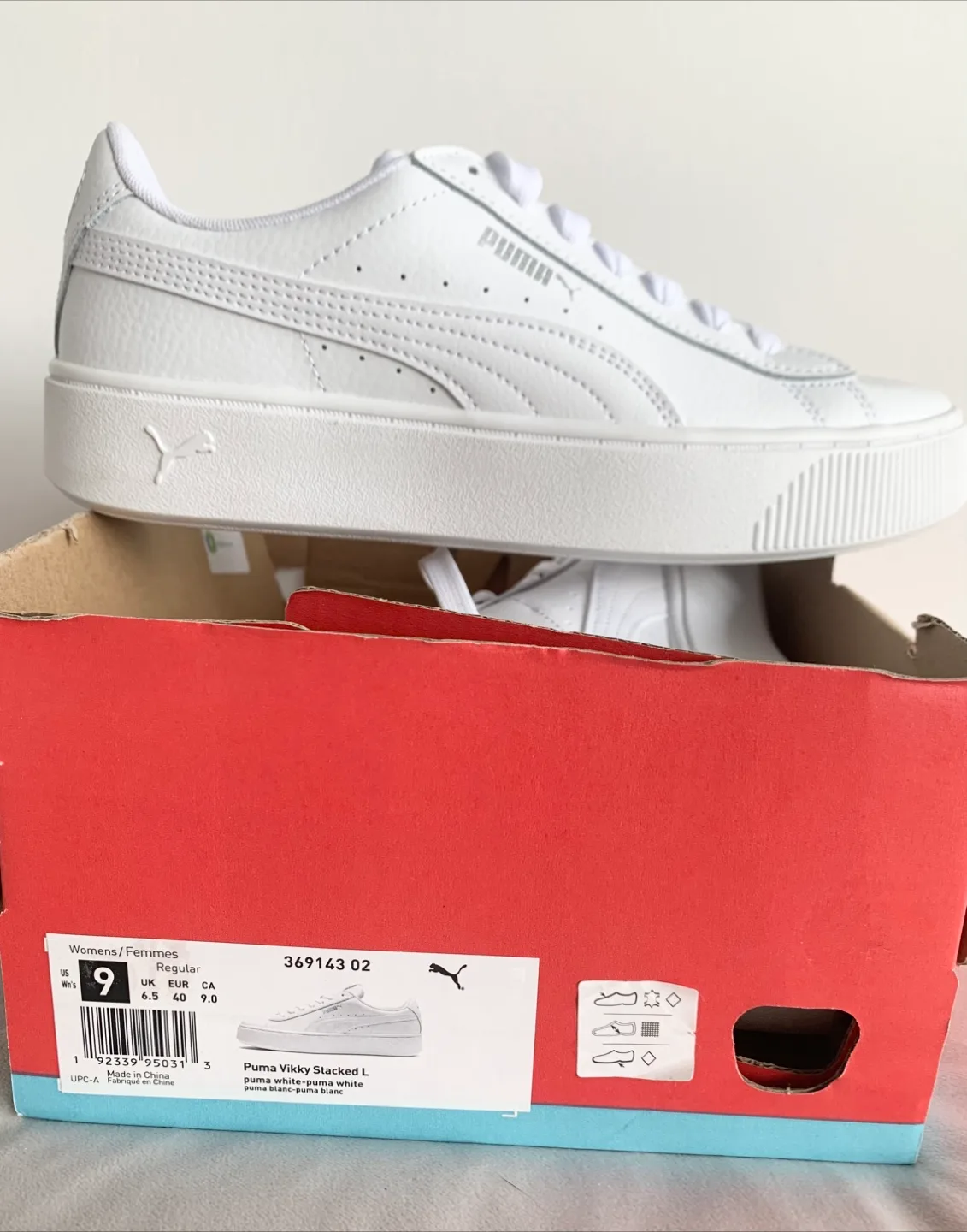 👟BRAND NEW! REAL LEATHER! PUMA Sneakers sz 9 image indicator(9)
