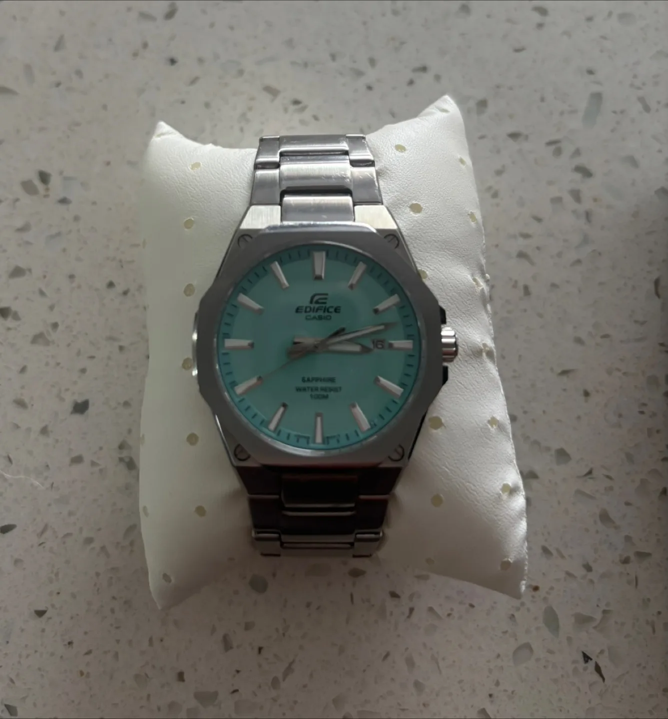 Casio Edifice Tiffany Blue Dial Watch thumbnail
