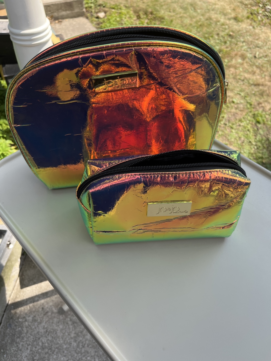 Jo & Jo Holographic Makeup Bag Set