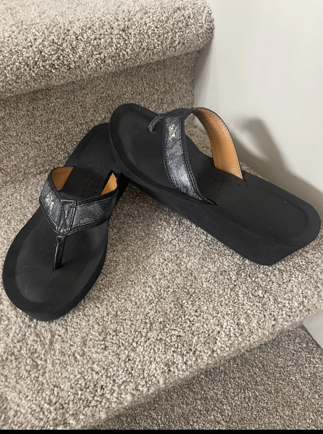 ***REDUCED*** NEW COACH Black SANDALS image indicator(3)