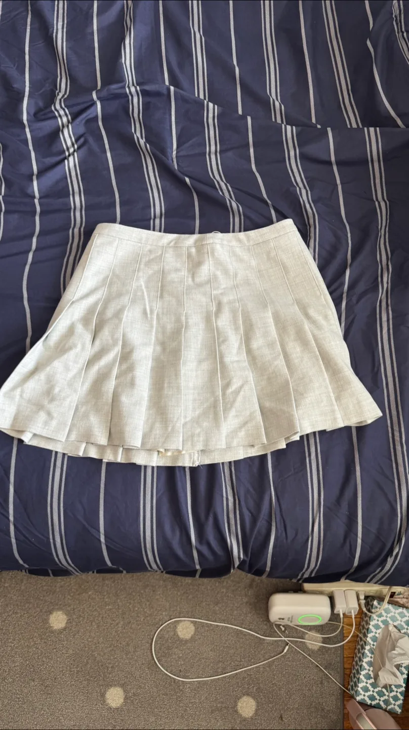 Wilfred Grey Pleated Mini Skirt - Size 10 thumbnail