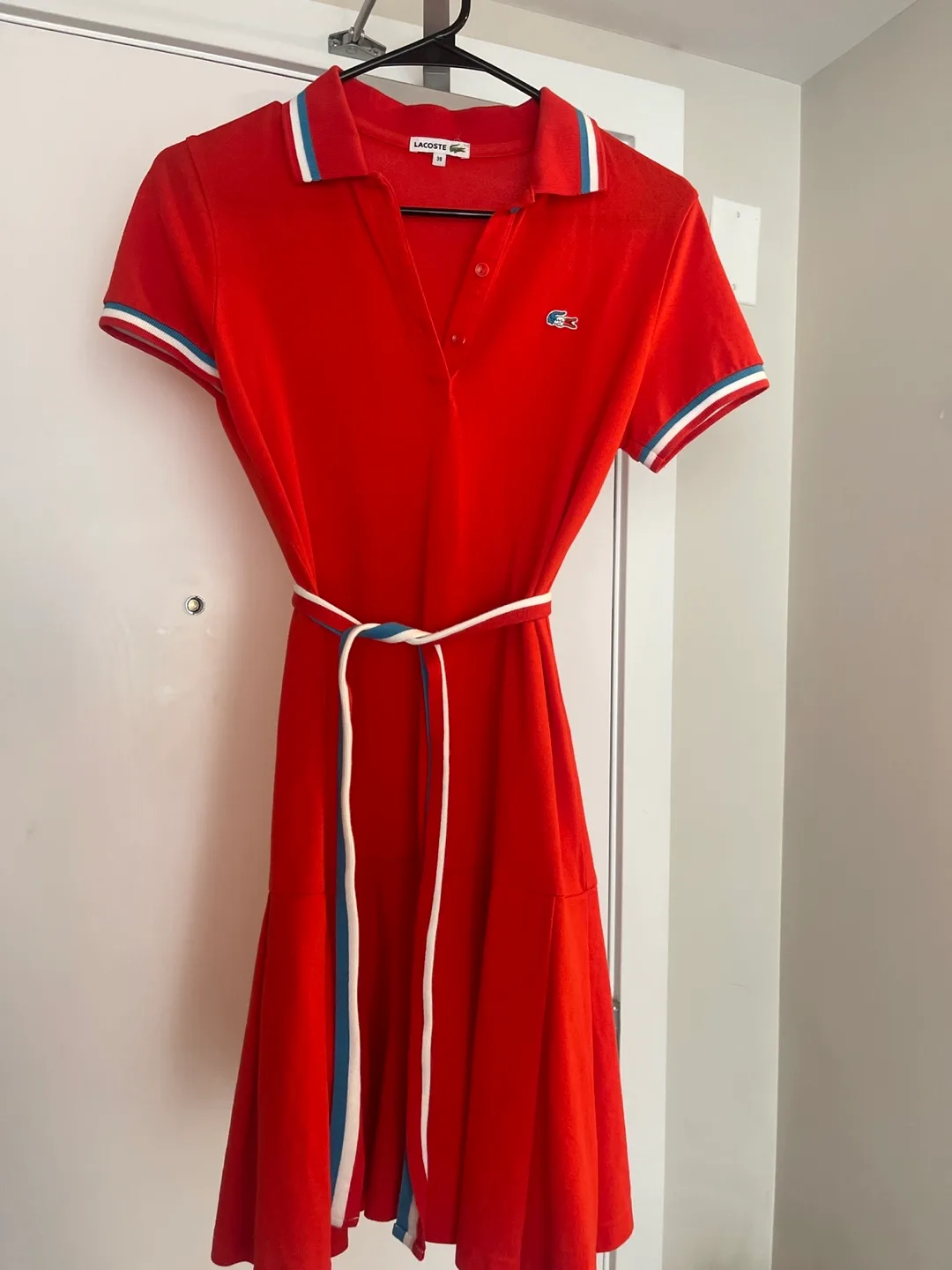 Lacoste Red Polo Dress - Size 38 thumbnail
