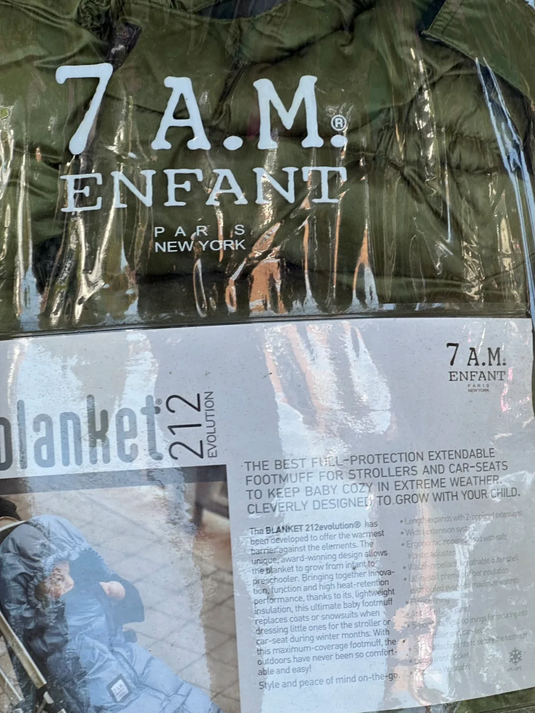 7 A.M. Enfant Blanket 212 Evolution Stroller Footmuff image indicator(8)