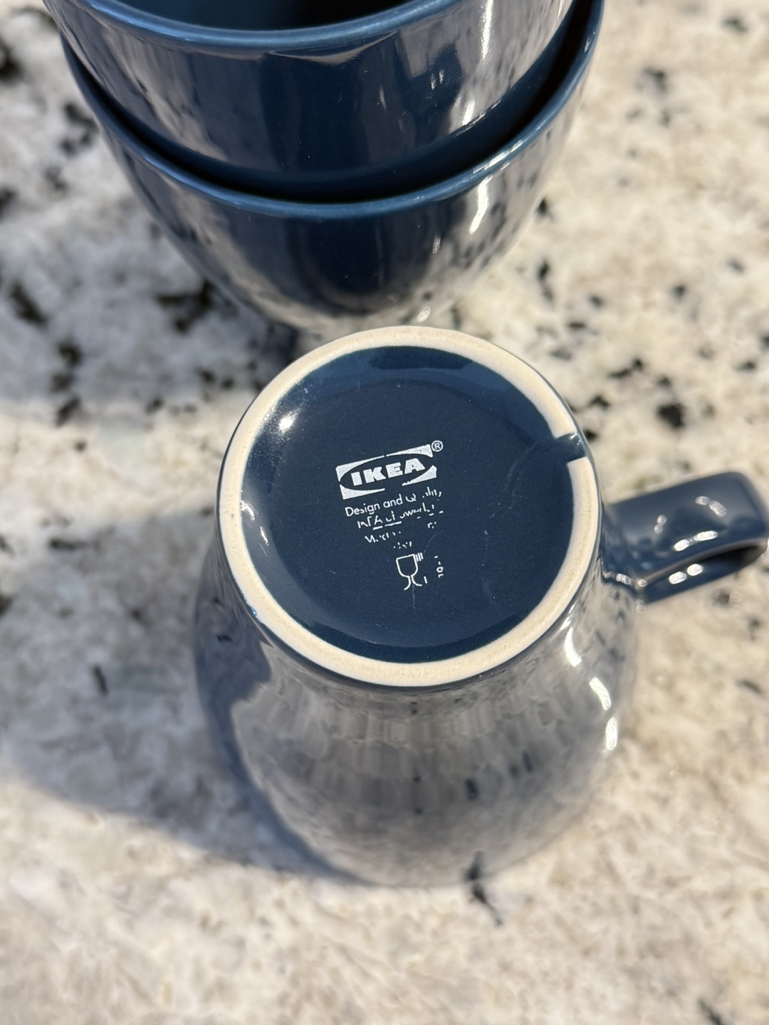 MOVING SALE - IKEA Blue Mugs (Set of 3) - photo 2
