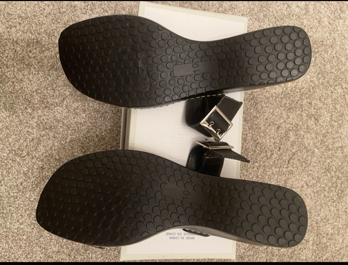 NEW UNWORN BANDALINO  Black Sandals - Size 10 - photo 3