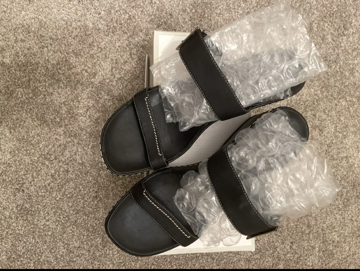 NEW UNWORN BANDALINO  Black Sandals - Size 10 thumbnail