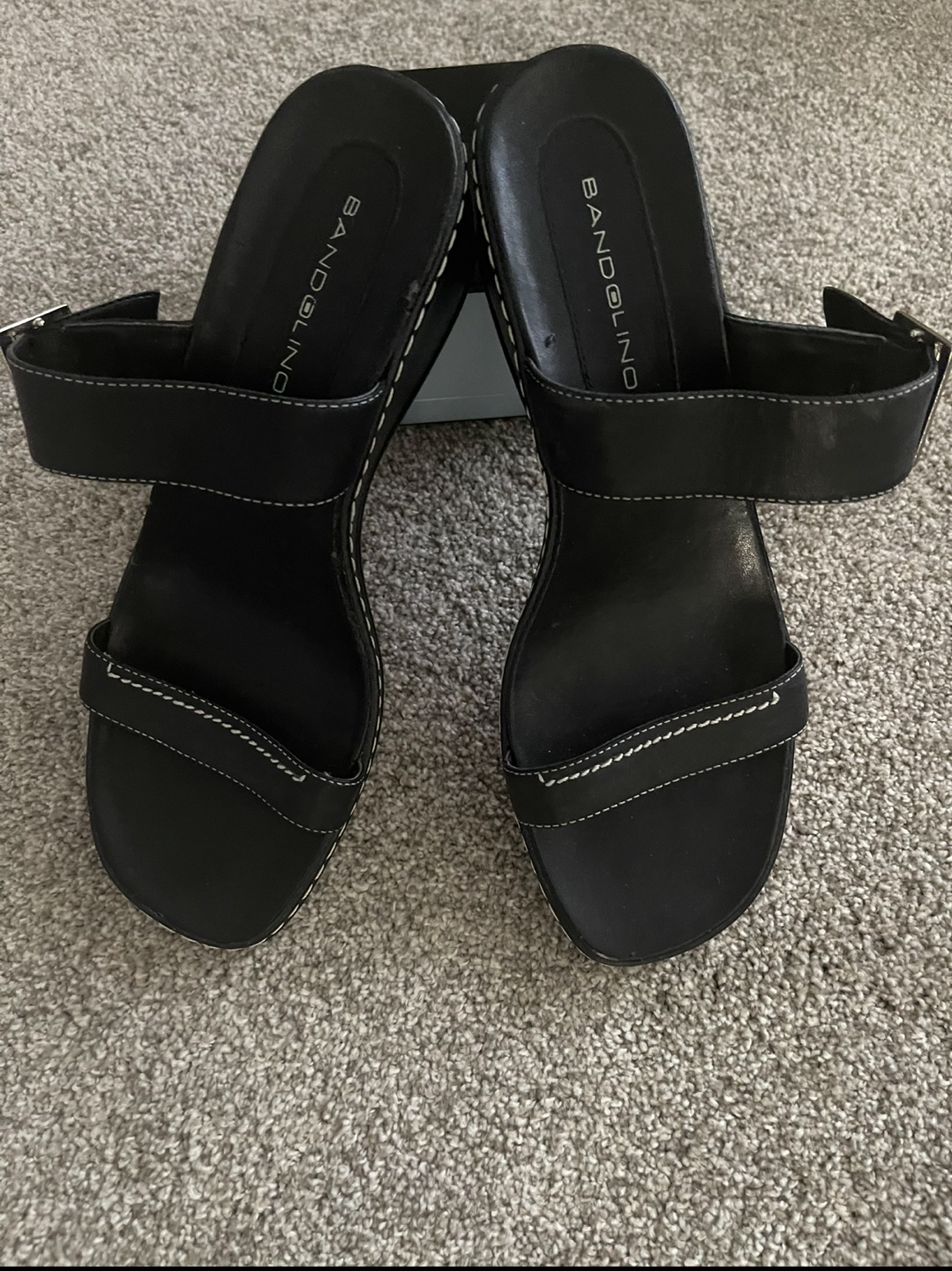 NEW UNWORN BANDALINO  Black Sandals - Size 10 - photo 2