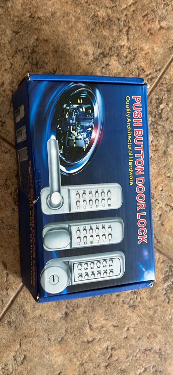 Push Button Door Lock - New in Box