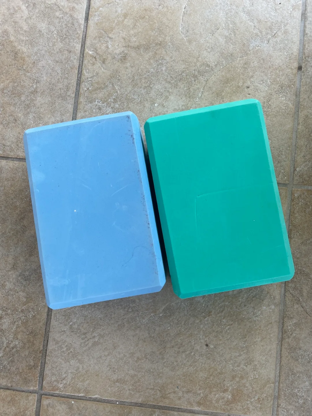 Yoga Blocks - Blue & Green thumbnail