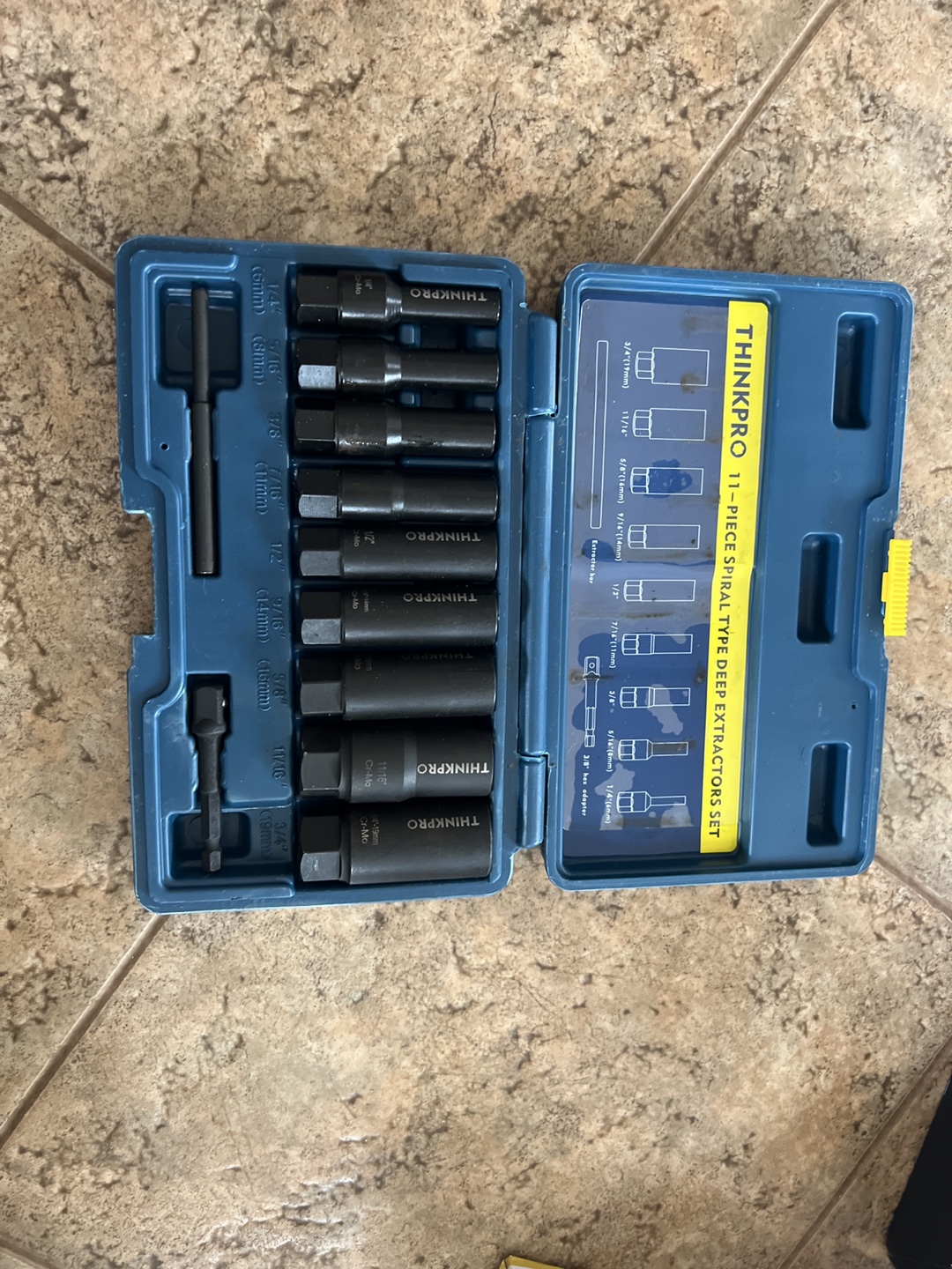 THINKPRO 11-Piece Spiral Type Deep Extractors Set