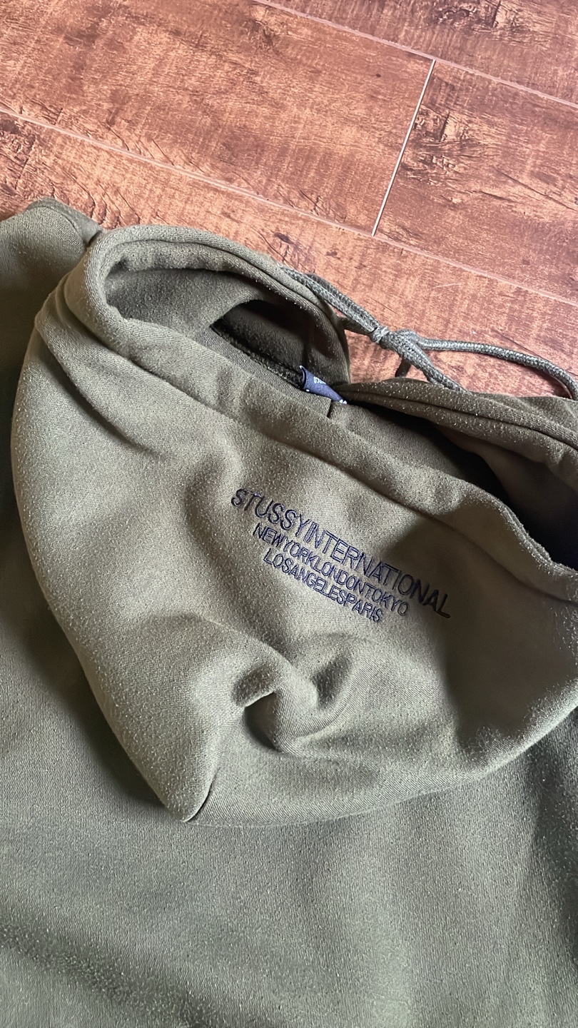 Green stussy hoodie - photo 3