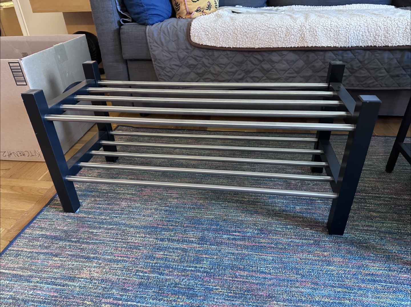 IKEA TJUSIG Shoe Rack - $15 (FIRM) - Black - photo 3