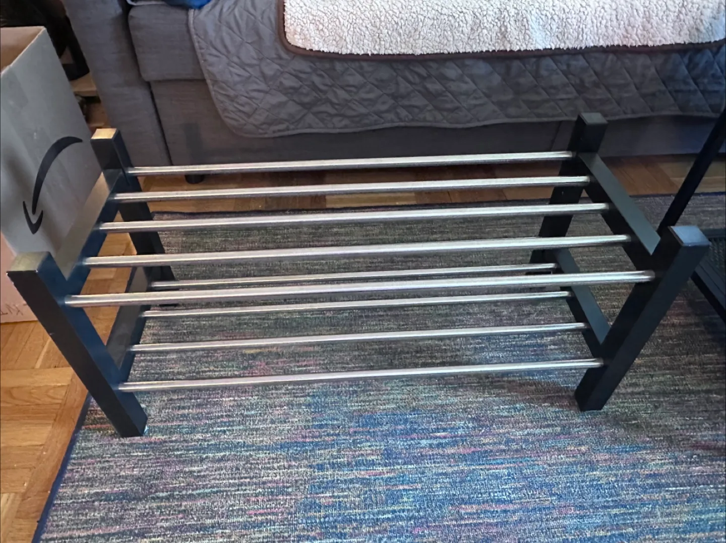 IKEA TJUSIG Shoe Rack - $15 (FIRM) - Black image indicator(2)