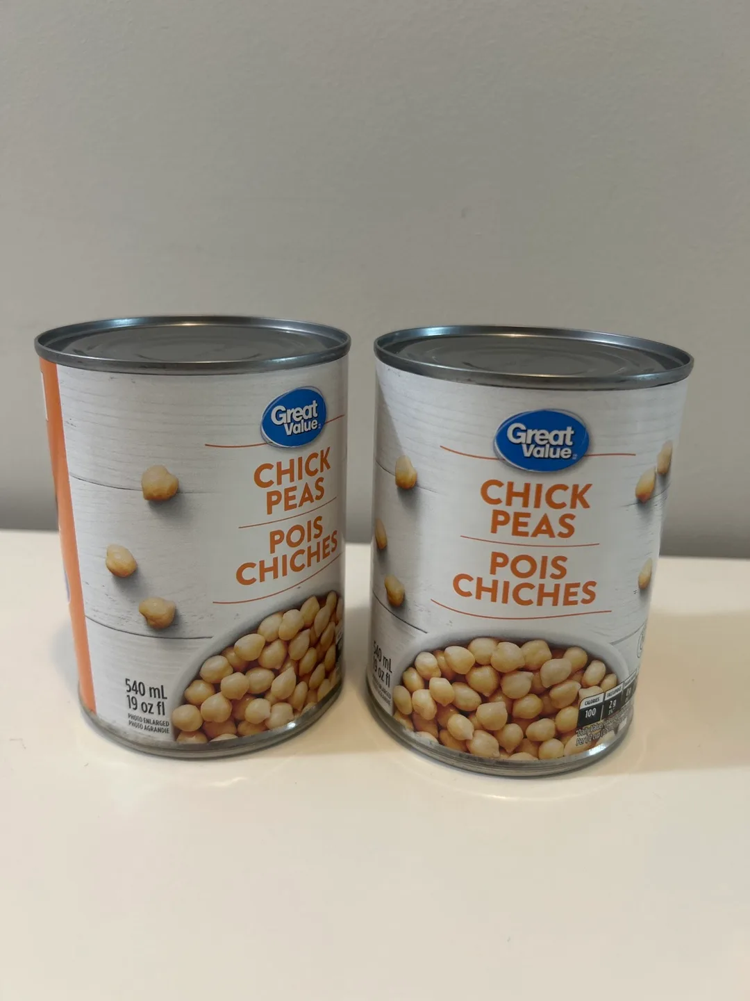 Great Value Chick Peas - 2x 540ml Cans thumbnail