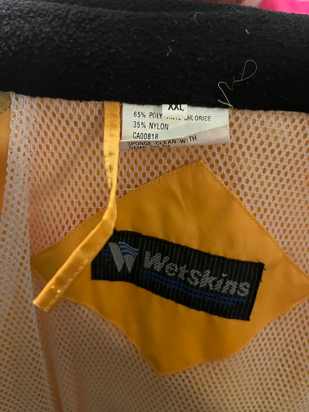 Wetskins XXL Yellow & Black Rain Jacket image indicator(4)