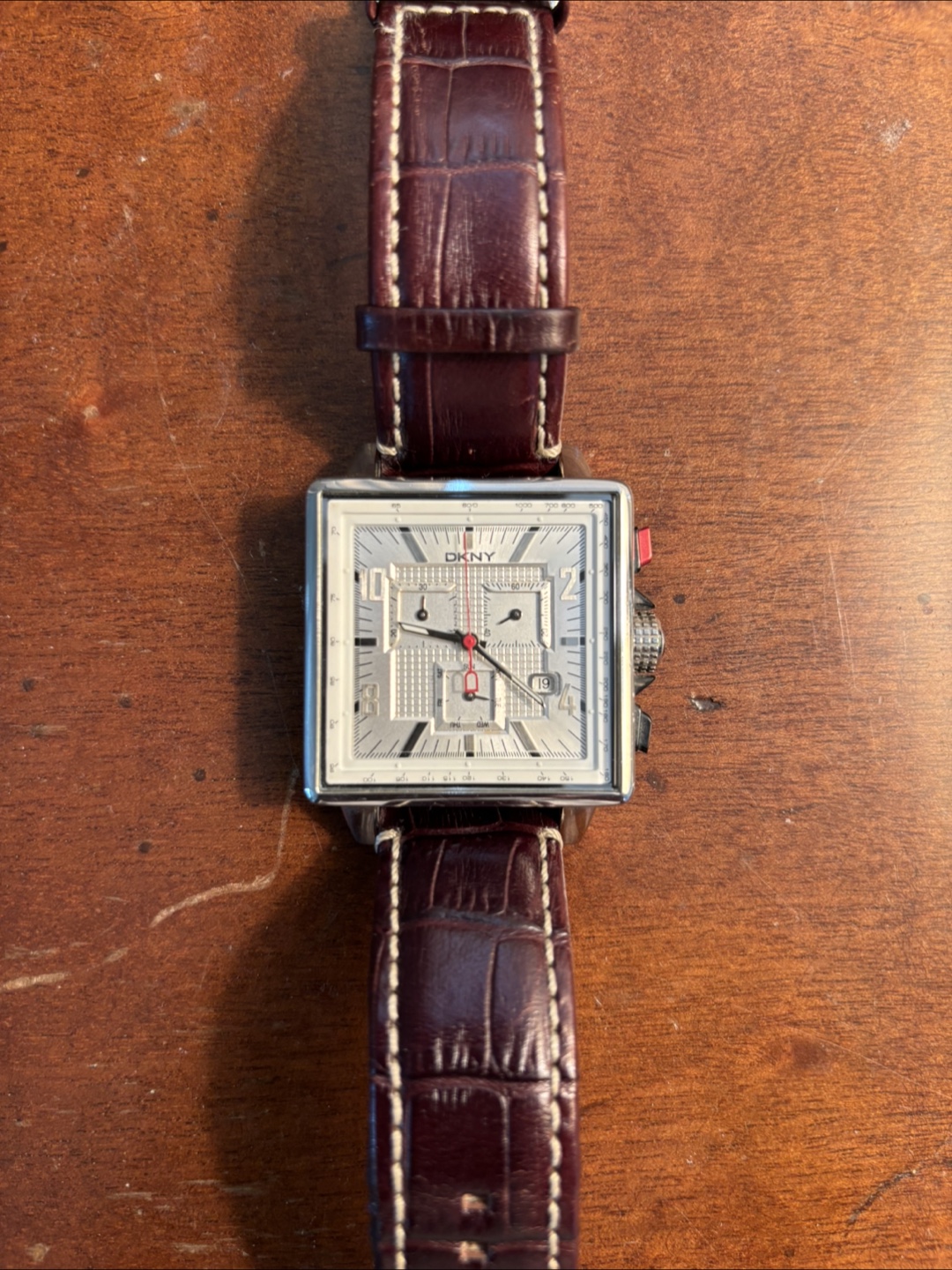 Men's DKNY Brown Leather Watch