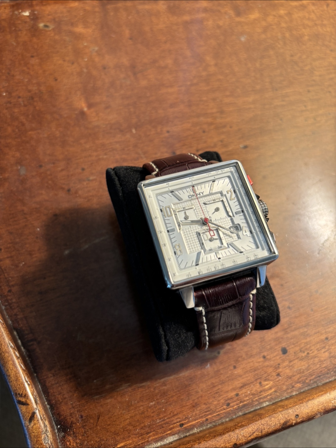Men's DKNY Brown Leather Watch - photo 3