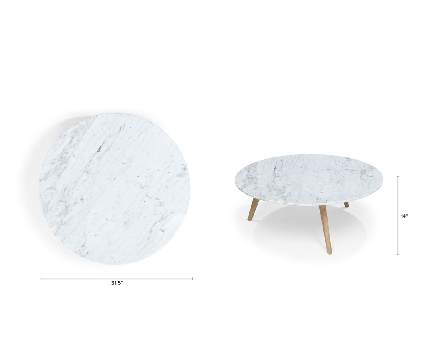 Brand new Article Mara marble coffee table, still in box - photo 3