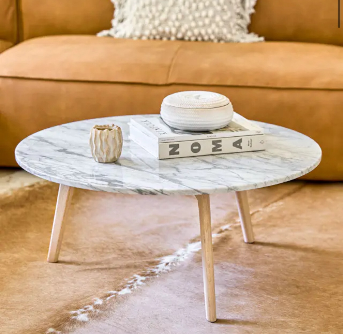 Brand new Article Mara marble coffee table, still in box
