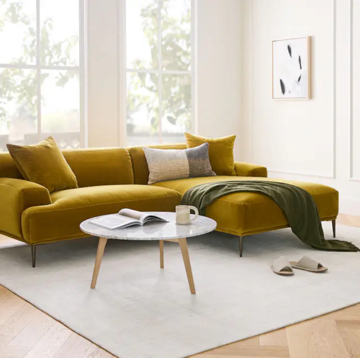Brand new Article Mara marble coffee table, still in box - photo 4