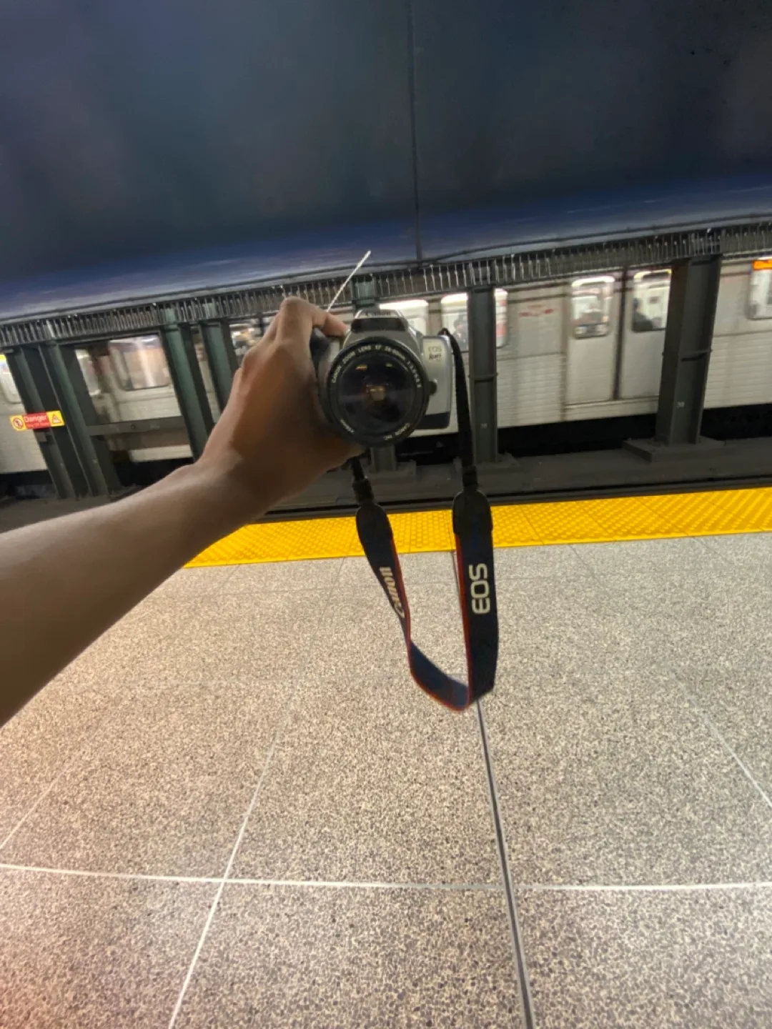 Canon Camera with EOS Strap thumbnail