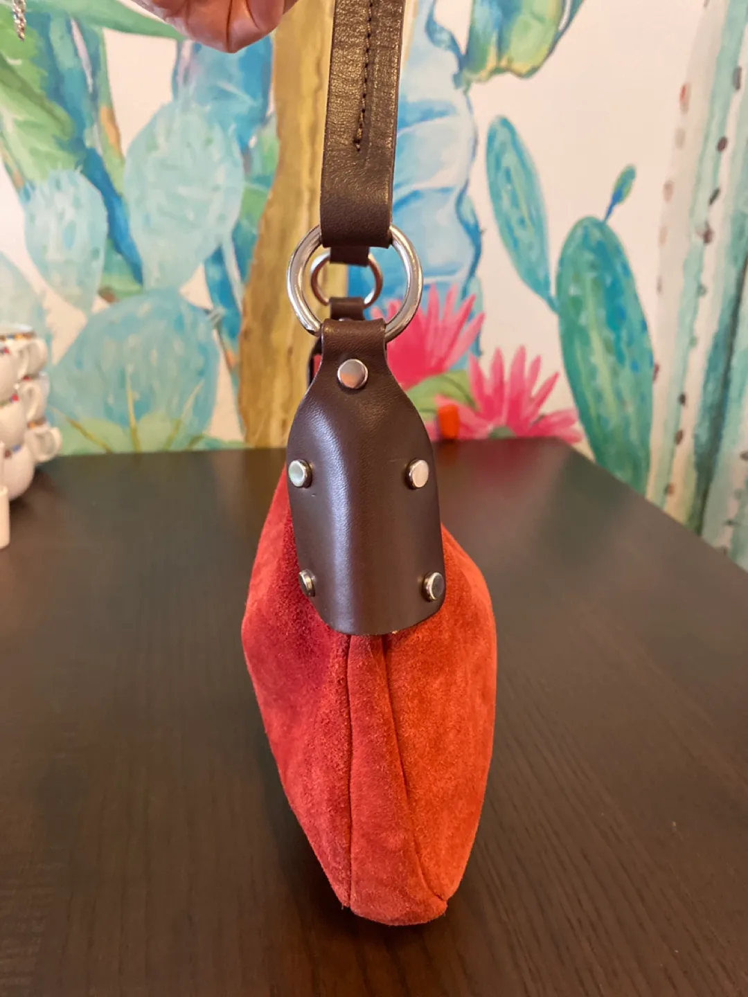 Maurizio Taiuti Suede Leather Handbag image indicator(3)