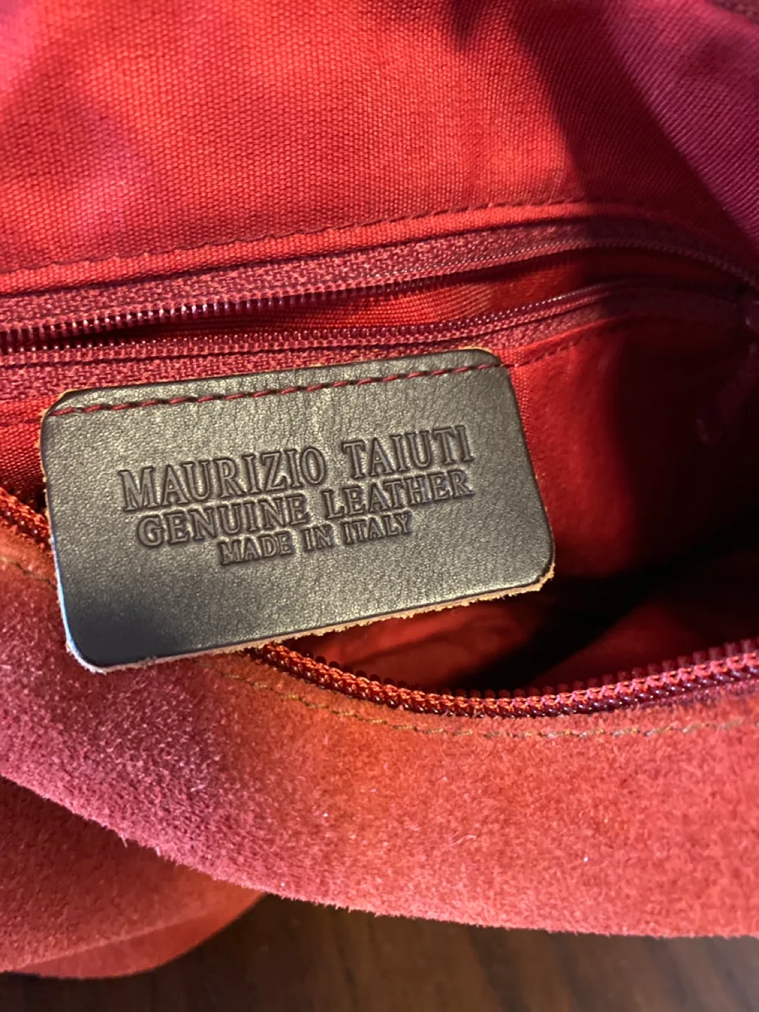 Maurizio Taiuti Suede Leather Handbag image indicator(4)
