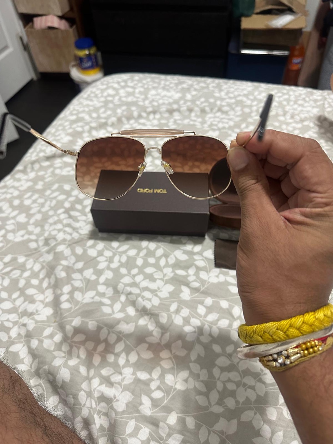 Tom Ford Aviator Sunglasses with Case - photo 4