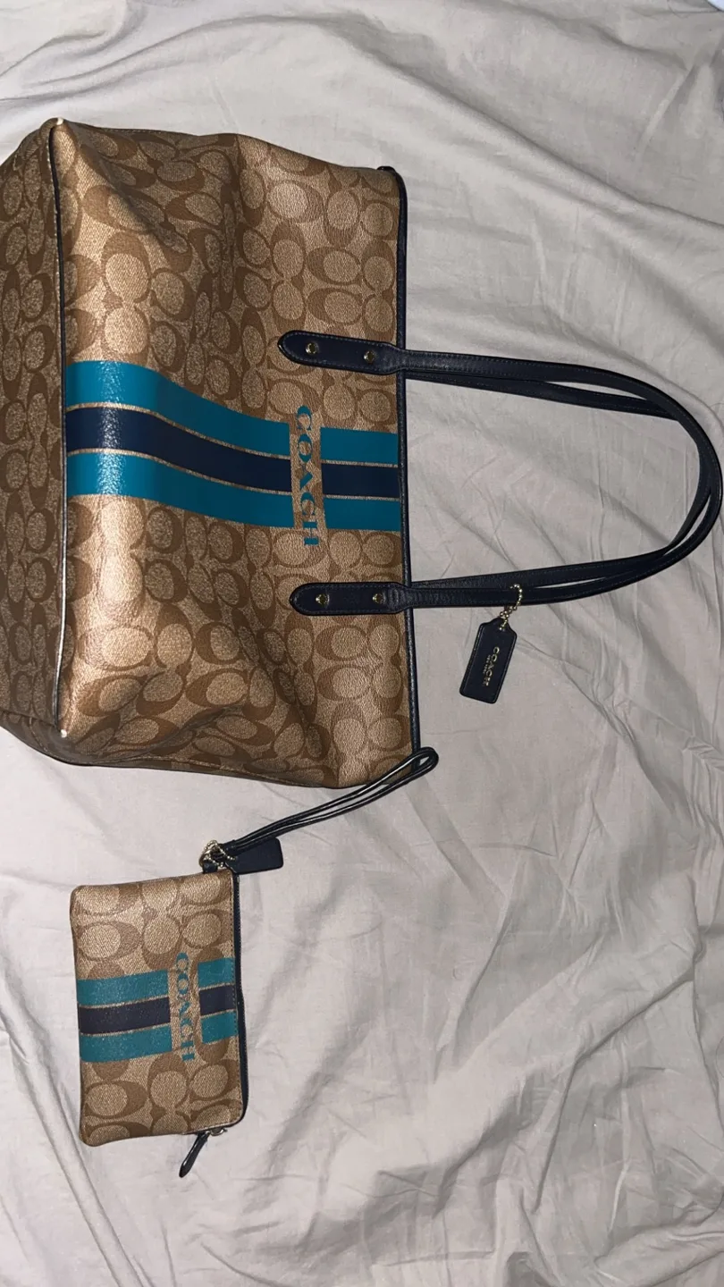 Coach Tote Bag with Wristlet