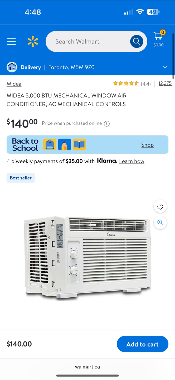 Midea 5,000 BTU Window Air Conditioner