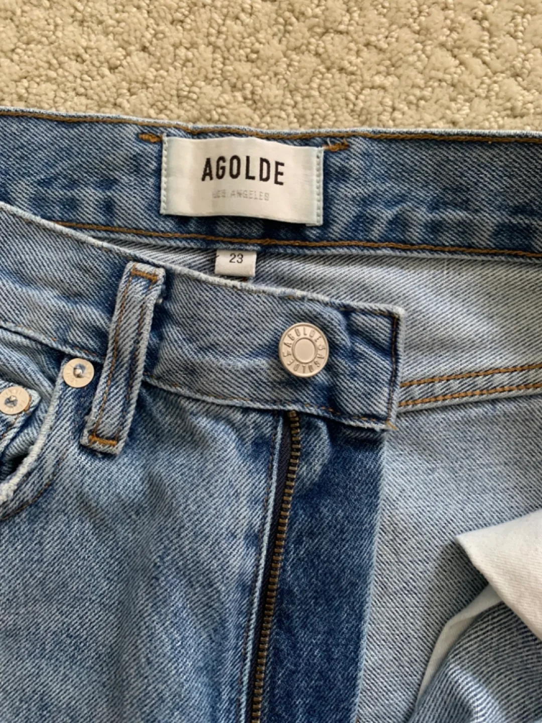 AGOLDE Los Angeles Denim Jeans - Size 23 thumbnail