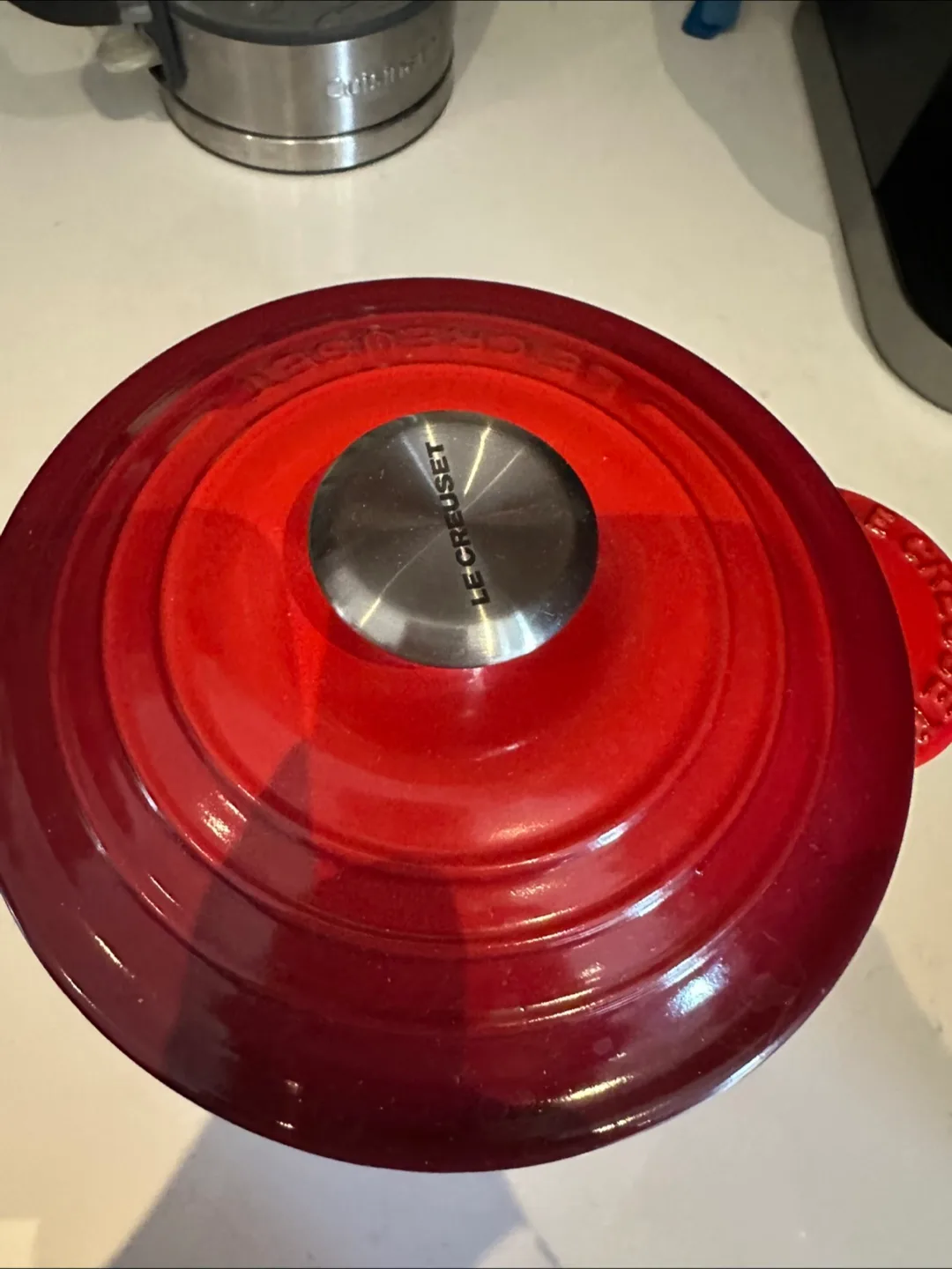 Le Creuset Rice Pot  Cerise - Great condition with box thumbnail