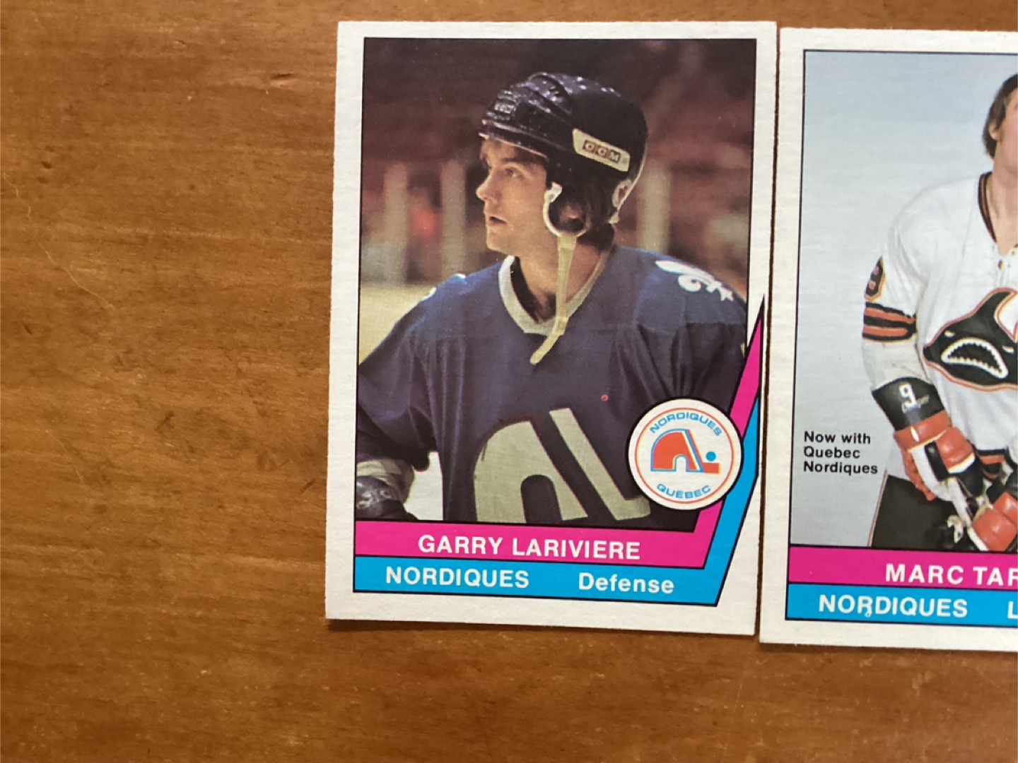 2. 1977-78 O-PEE-CHEE WHA QUEBEC NORDIQUES Cards #’s 20 & 26 - photo 2
