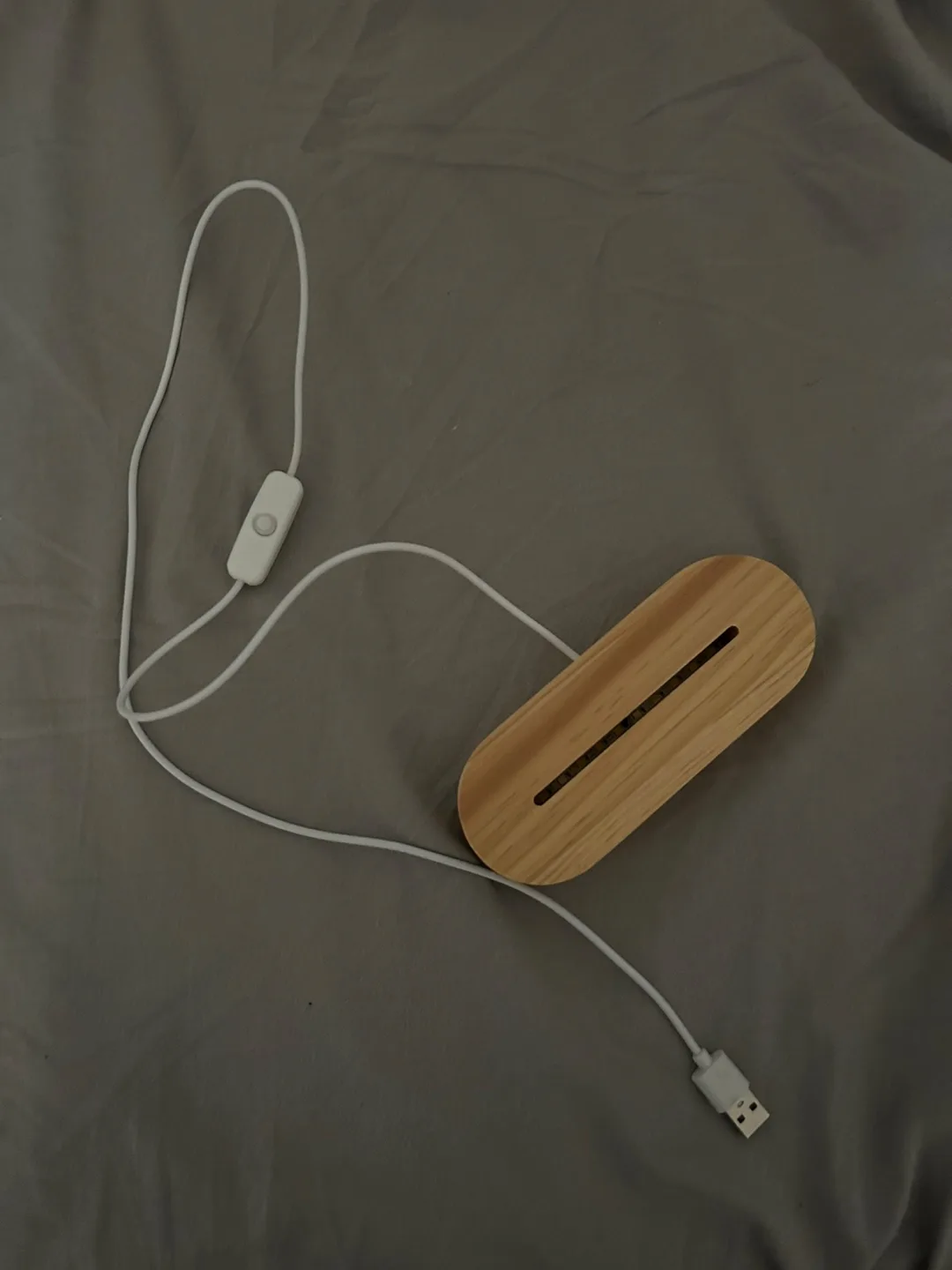 Wooden LED Light Base