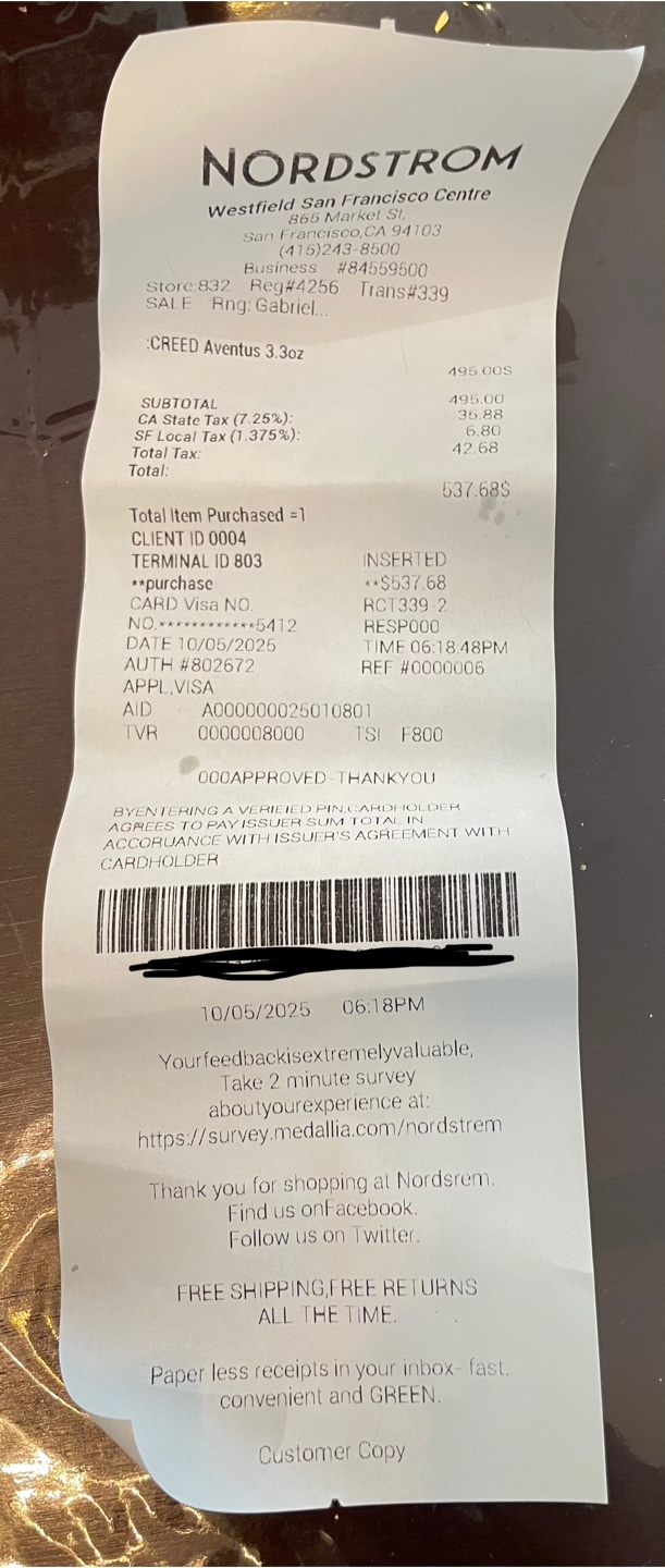 Creed Aventus Absolu (lost receipt) - photo 2